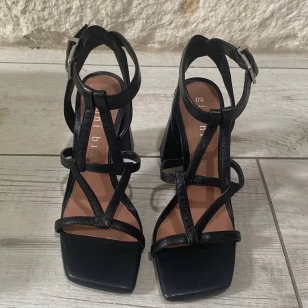 Gianni Bini, the Bexxlie Strappy Square Toe Sandals worn once